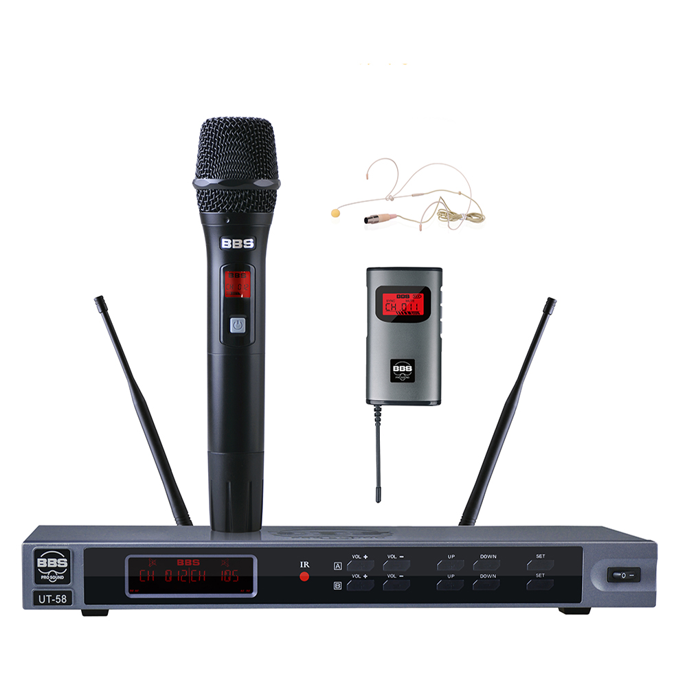 BBS话筒 UT-58 教学话筒(手持/领夹/头戴可选)、演讲麦克风、培训教育话筒